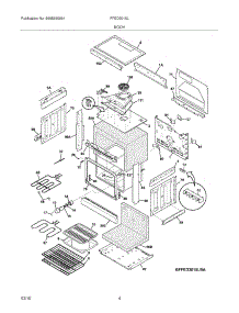 05 - Body parts for Frigidaire Range FFED3015LBA from AppliancePartsPros.com