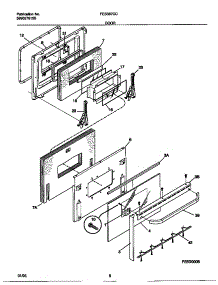 05 - Door parts for Frigidaire Range FES387CCSC from AppliancePartsPros.com