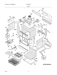 05 - Body parts for Frigidaire Range FFED3025LWB from AppliancePartsPros.com