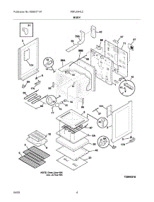 05 - Body parts for Frigidaire Range FEFL69HCC from AppliancePartsPros.com
