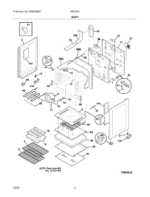05 - Body parts for Frigidaire Range FEFL69HSB from AppliancePartsPros.com