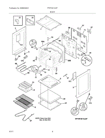 05 - Body parts for Frigidaire Range FFEF3015LSF from AppliancePartsPros.com
