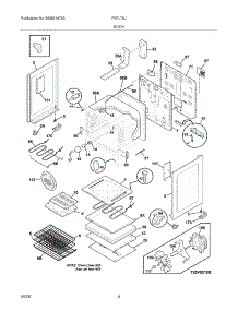 05 - Body parts for Frigidaire Range FEFL79JBA from AppliancePartsPros.com