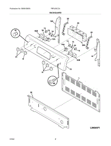 03 - Backguard parts for Frigidaire Range FEFL89CCA from AppliancePartsPros.com