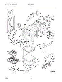 05 - Body parts for Frigidaire Range FEFL67HCC from AppliancePartsPros.com