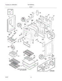 05 - Body parts for Frigidaire Range FEFLMC55FCC from AppliancePartsPros.com