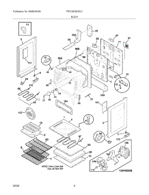 05 - Body parts for Frigidaire Range FEFLMC55GCC from AppliancePartsPros.com