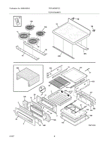 07 - Top / Drawer parts for Frigidaire Range FEFLMC55FCC from AppliancePartsPros.com