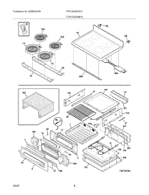 07 - Top / Drawer parts for Frigidaire Range FEFLMC55GCC from AppliancePartsPros.com
