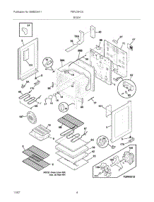 05 - Body parts for Frigidaire Range FEFL79HCA from AppliancePartsPros.com
