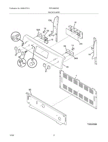 03 - Backguard parts for Frigidaire Range FEFLM66ESC from AppliancePartsPros.com