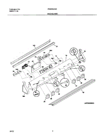 03 - Backguard parts for Frigidaire Range FES300ASC from AppliancePartsPros.com