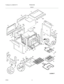05 - Body parts for Frigidaire Range FES300DSB from AppliancePartsPros.com