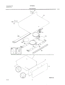 07 - Top / Drawer parts for Frigidaire Range FEFS68CJBB from AppliancePartsPros.com
