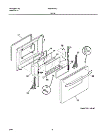 09 - Door parts for Frigidaire Range FES300ASC from AppliancePartsPros.com