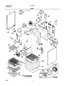 05 - Body parts for Frigidaire Range FEFL88ABB from AppliancePartsPros.com