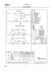 10 - Wiring Diagram parts for Frigidaire Range FES300ASC from AppliancePartsPros.com