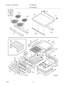 07 - Top / Drawer parts for Frigidaire Range FEFLM605DCG from AppliancePartsPros.com