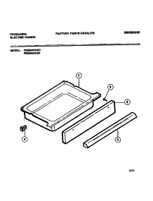 06 - Drawer parts for Frigidaire Range FES354BAB3 from AppliancePartsPros.com