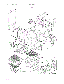 05 - Body parts for Frigidaire Range FEFL89CCA from AppliancePartsPros.com