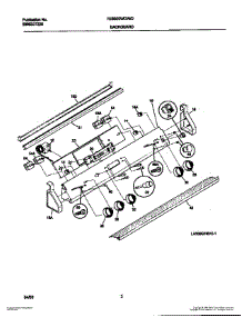 02 - Backguard parts for Frigidaire Range FES300WCDI from AppliancePartsPros.com