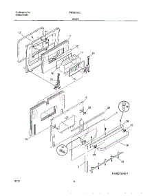 09 - Door parts for Frigidaire Range FES355CCTK from AppliancePartsPros.com