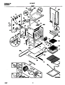 03 - Body parts for Frigidaire Range FEF389CFBB from AppliancePartsPros.com