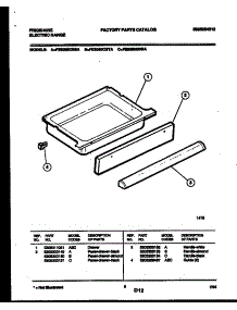 06 - Drawer Parts parts for Frigidaire Range FES355BBBA from AppliancePartsPros.com