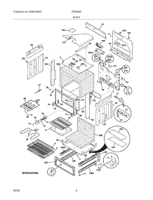 05 - Body parts for Frigidaire Range FES365EQA from AppliancePartsPros.com