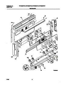 02 - Backguard parts for Frigidaire Range FEF389WFCC from AppliancePartsPros.com