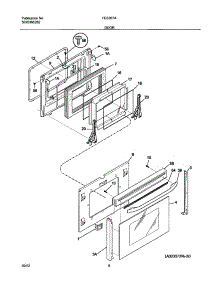 09 - Door parts for Frigidaire Range FES367ASC from AppliancePartsPros.com