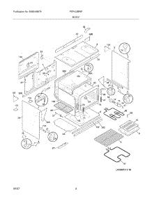 05 - Body parts for Frigidaire Range FEF402BWF from AppliancePartsPros.com