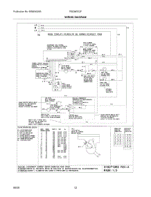 12 - Wiring Diagram parts for Frigidaire Range FES365ECF from AppliancePartsPros.com