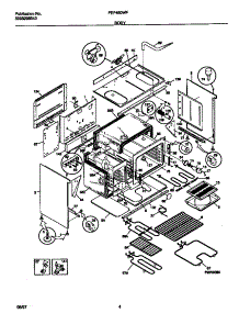03 - Body parts for Frigidaire Range FEF450WFDA from AppliancePartsPros.com