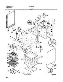 05 - Body parts for Frigidaire Range FEFB68CBA from AppliancePartsPros.com