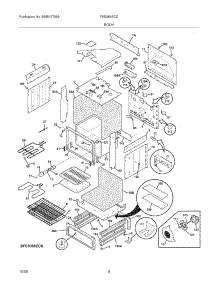 05 - Body parts for Frigidaire Range FES366ECE from AppliancePartsPros.com