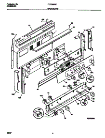 02 - Backguard parts for Frigidaire Range FEF389WECE from AppliancePartsPros.com