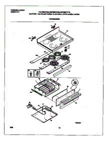 04 - Top / Drawer parts for Frigidaire Range FEF389CFTG from AppliancePartsPros.com