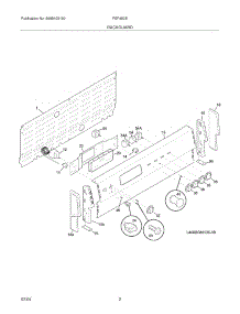 03 - Backguard parts for Frigidaire Range FEF450BWC from AppliancePartsPros.com