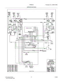 11 - Wiring Diagram parts for Frigidaire Range FEFB78DCA from AppliancePartsPros.com