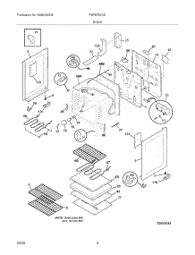 05 - Body parts for Frigidaire Range FEFB78DCD from AppliancePartsPros.com