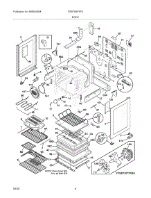 05 - Body parts for Frigidaire Range FGEF3057KFA from AppliancePartsPros.com