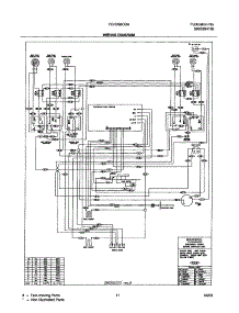 11 - Wiring Diagram parts for Frigidaire Range FEFB68CBA from AppliancePartsPros.com