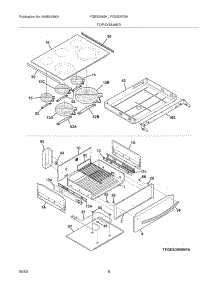 07 - Top / Drawer parts for Frigidaire Range FGES3065KBA from AppliancePartsPros.com