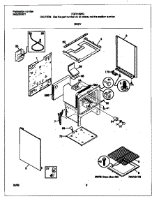 05 - Body parts for Frigidaire Range FGF316WGSD from AppliancePartsPros.com