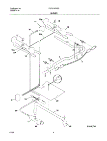 05 - Burner parts for Frigidaire Range FGF311PHSD from AppliancePartsPros.com
