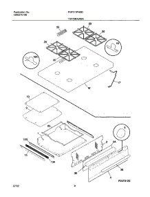 09 - Top / Drawer parts for Frigidaire Range FGF311PHSD from AppliancePartsPros.com