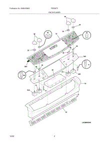 03 - Backguard parts for Frigidaire Range FES367ECA from AppliancePartsPros.com