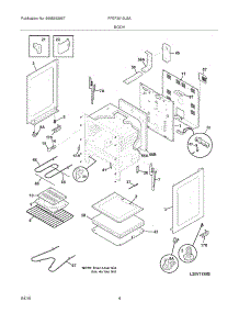 05 - Body parts for Frigidaire Range FFEF3012LSA from AppliancePartsPros.com
