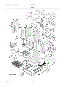 05 - Body parts for Frigidaire Range FES365ECE from AppliancePartsPros.com